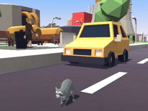 Raccoon Adventure: City Simulator 3D